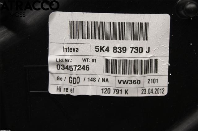 Ruteheis til VW Golf VI 2008-2012  (5K4839462|)
