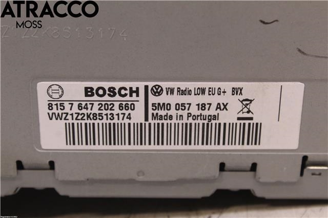 Bilstereo til VW Polo 2009-2014 (Type V, Fase 1)  (5M0057187AX|)