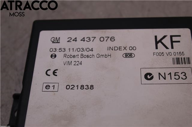 Styreenhet diverse til Opel Zafira A 1999-2005  (9199889|)