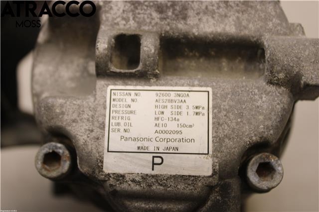Aircondition kompressor til Nissan Leaf 2011-2017 (Type I)  (926003NG0A|)