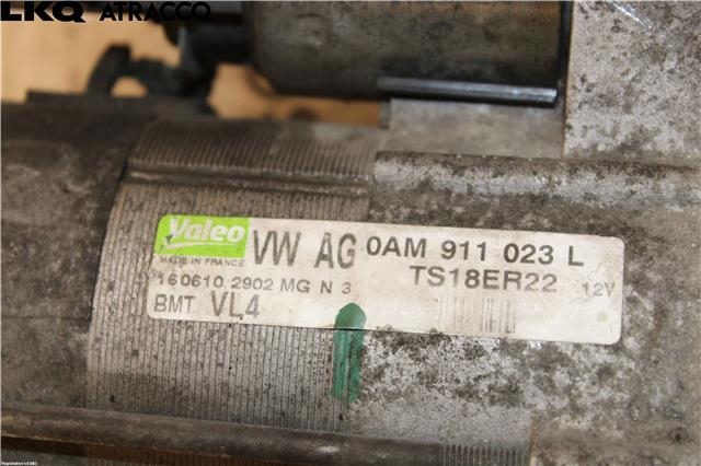 Starter diesel til VW Touran 2010-2015 (Type I, Fase 3)  (0AM911023L|)