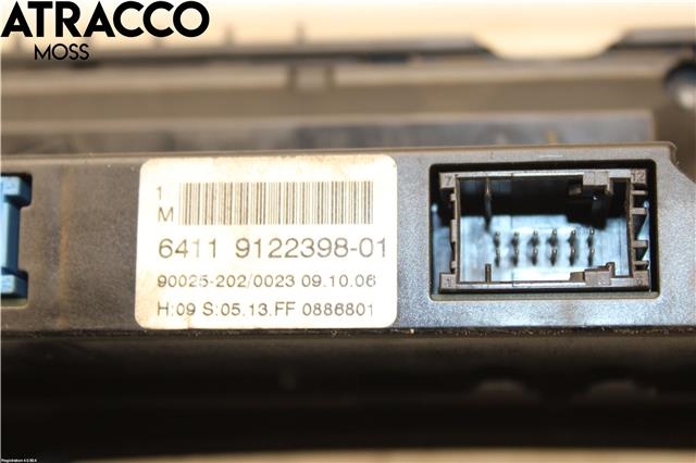 Varmeapparat betjening til BMW 5-Serie 2003-2010 (E60/E61) (E60/E61) (64119122398|)