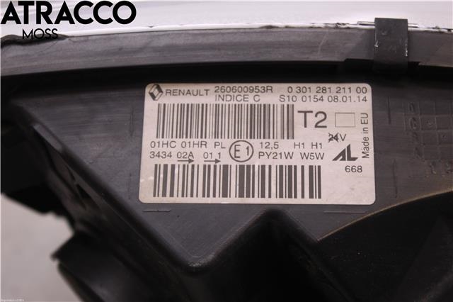 Frontlykt venstre halogen til Renault Captur 2013-2020 (Type I) (260609429R|)