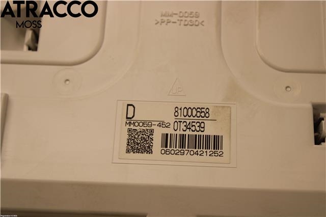 Instrumentpanel til Mitsubishi Outlander 2015-->> (Type III, Fase 2)  (8100C658|)