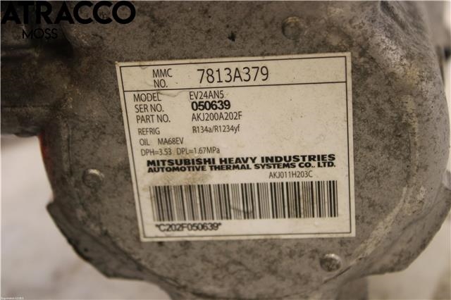 Aircondition kompressor til Mitsubishi Outlander 2015-->> (Type III, Fase 2)  (7813A784|)