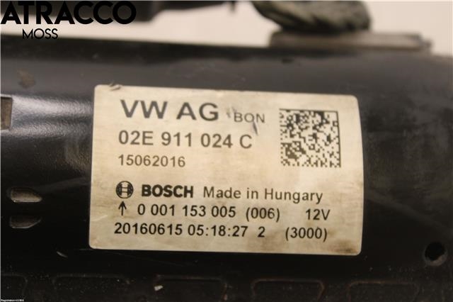 Starter diesel til VW Caddy 2015-2020 (Type III, Fase 3)  (02E911024C|)
