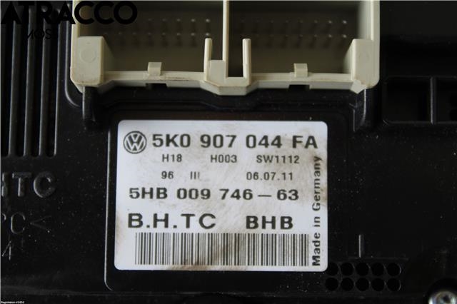 Varmeapparat betjening til VW Golf VI 2008-2012  (5K0907044FA|)