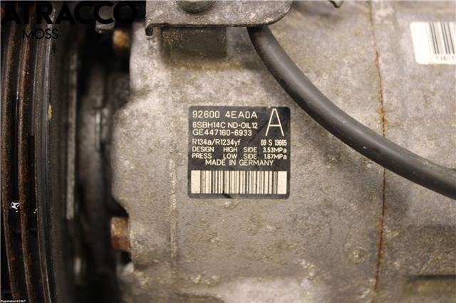 Aircondition kompressor til Renault Kadjar 2015-->>  (926003123R|)