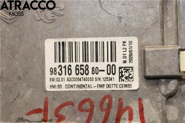 Instrument kjørecomputer til Peugeot Expert 2016-->> (Type III)  (9831665880|)
