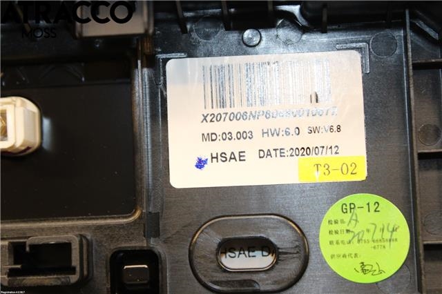Multimedia display (MCU - Media Controller Unit) til Peugeot 2008 2019-->> (Type II) (9824619980|)