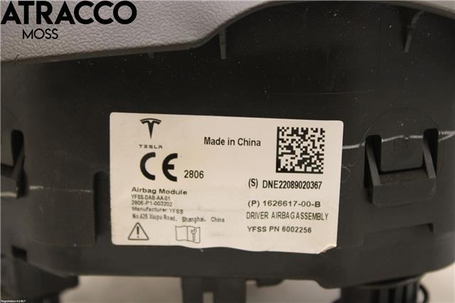 Airbag rattpute til Tesla Model Y 2021-2024 (Type I)  (150834700D|)