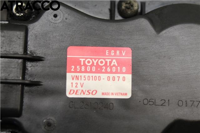 EGR-ventil til Toyota RAV4 2009-2013 (Type III, Fase 2)  (2580026010|)