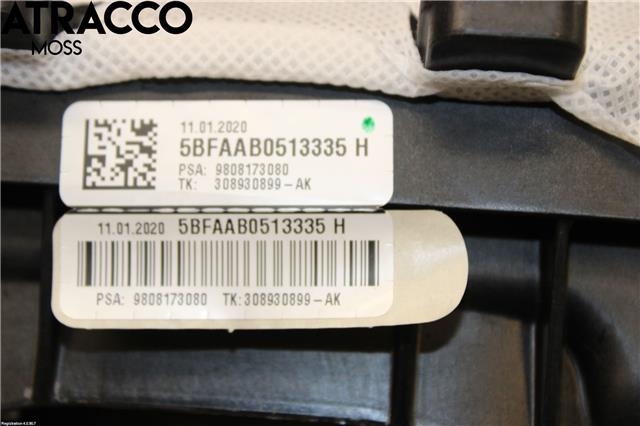Airbag passasjer til Peugeot Expert 2016-->> (Type III) (9808173080|)