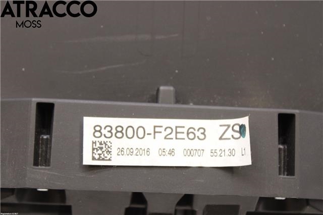 Instrumentpanel til Toyota Auris 2015-2019 (Type II, Fase 2)  (83800F2E63|)