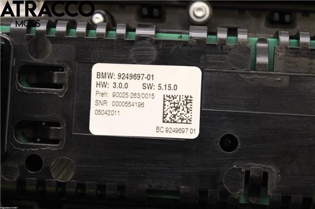 Varmeapparat betjening til BMW 5-Serie 2010-2017 (F10/F11) (F10/F11) (61319328425|)