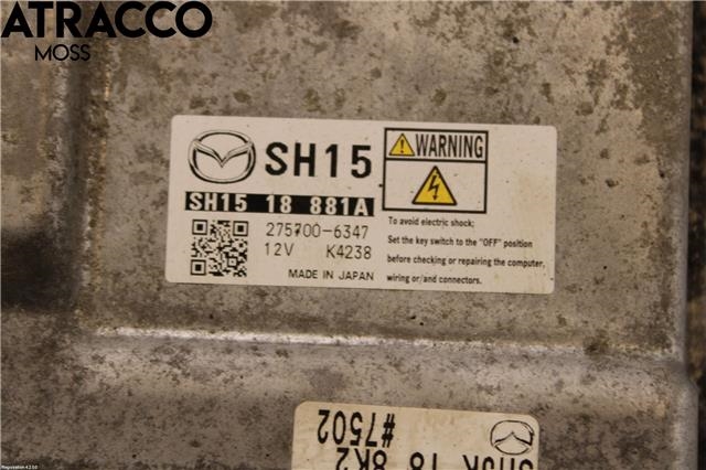 Styreenhet motor til Mazda 6 2015-2018 (Type III, Fase 2)  (SH1518881A|)