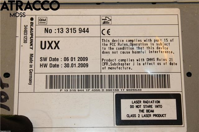 Bilstereo til Opel Insignia A 2009-2014  (13326453|)