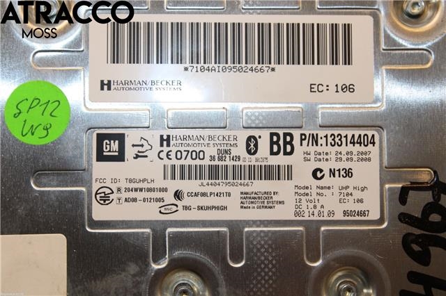 Styreenhet diverse til Opel Insignia A 2009-2014  (13314404|)