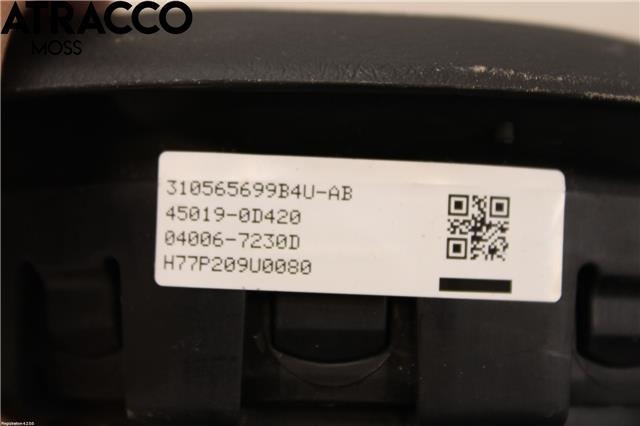 Airbag rattpute til Toyota Yaris 2012-2014 (Type III, Fase 1)  (451300D350C0|)