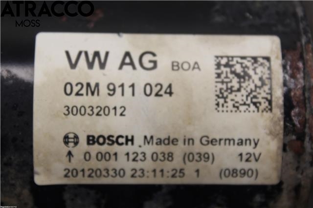 Starter diesel til VW Caddy 2010-2015 (Type III, Fase 2)  (02M911024P|)