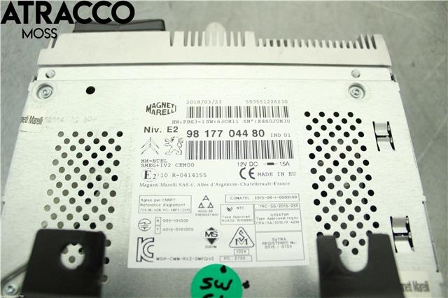 Bilstereo til Citroën Berlingo 2015-2019 (Type II, Fase 2)  (98108592ZD|)