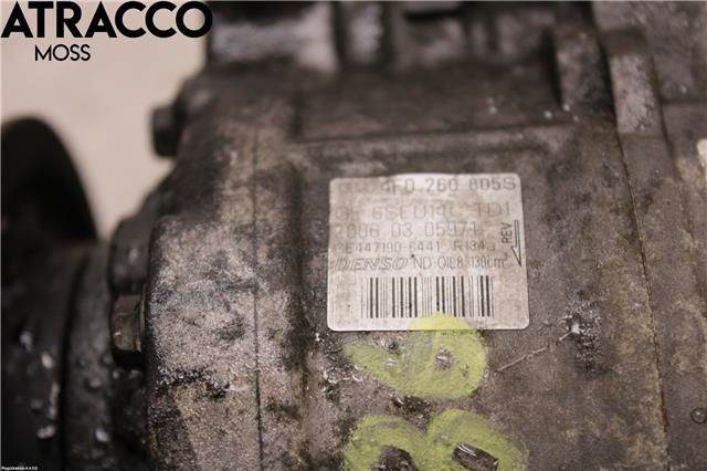 Aircondition kompressor til Audi A6 2005-2008 (Type III, Fase 1) (C6) (C6) (4F0260805AG|)