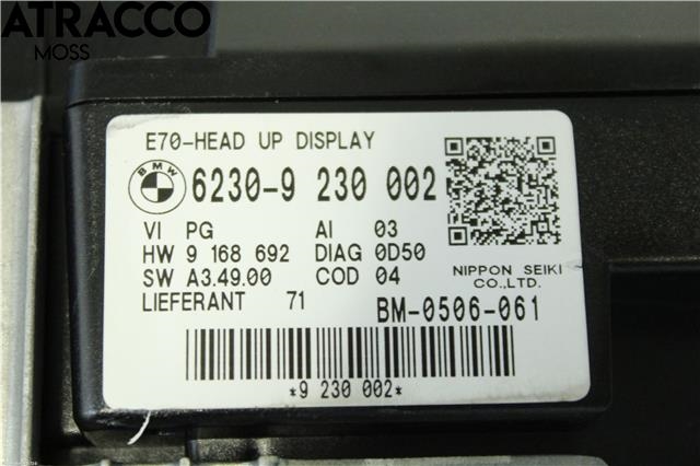 Multimedia display (MCU - Media Controller Unit) til BMW X5 2007-2013 (E70) (E70) (62309262179|)