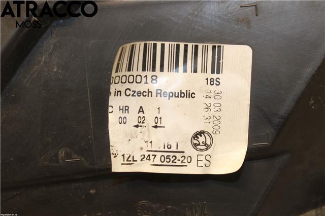 Frontlykt høyre halogen til Škoda Octavia 2005-2008 (Type II, Fase 1) (1Z1941018T|)