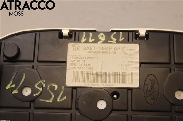 Instrumentpanel til Ford Fiesta 2008-2012 (Type VI, Fase 1) (1786848|)