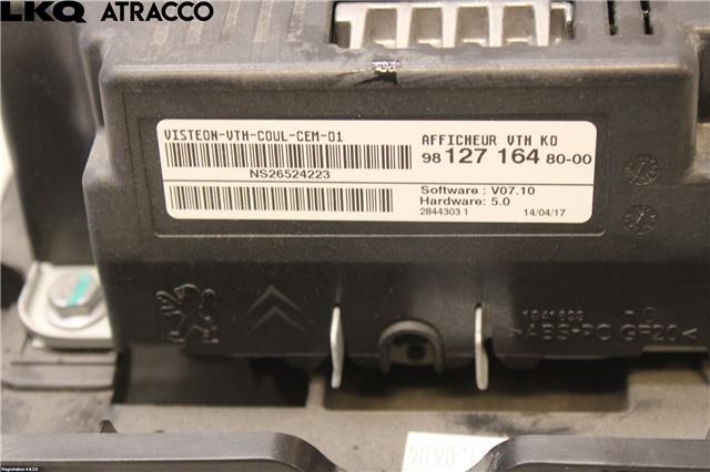 Instrument kjørecomputer til Toyota Proace 2016-->> (Type II)  (SU001A5005|)
