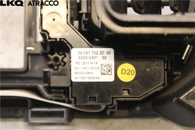 Dashbord friskluftdyse til Toyota Proace 2016-->> (Type II)  (98081732ZD|)