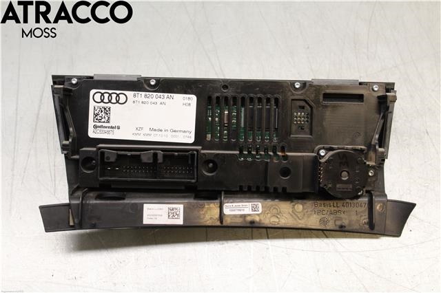 Varmeapparat betjening til Audi Q5 2008-2012 (Type I, Fase 1)  (8T1820043AH|)