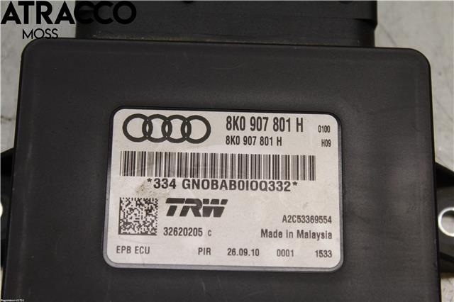 Styreenhet elektrisk parkbrems (EPB - Electric Parking Brake) til Audi Q5 2008-2012 (Type I, Fase 1)  (8K0907801H|)
