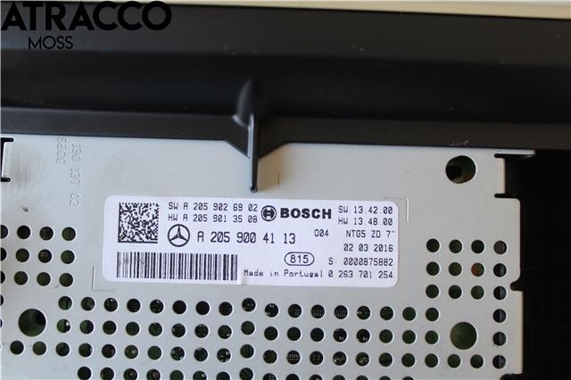 Multimedia display (MCU - Media Controller Unit) til Mercedes C-Klasse 2014-2018 (Fase 1) (W205) (W205) (A2059004113|)
