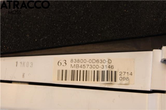 Instrumentpanel til Toyota Yaris 2006-2009 (Type II, Fase 1)  (838000D630|)