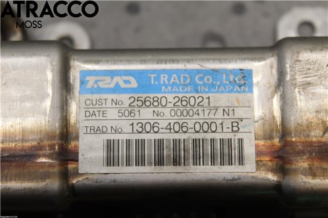 EGR-kjøler til Toyota RAV4 2006-2009 (Type III, Fase 1)  (2568026020|)