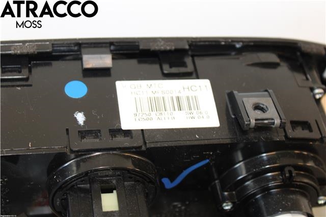 Varmeapparat betjening til Hyundai i20 2015-2020 (Type II)  (97250C8110|)