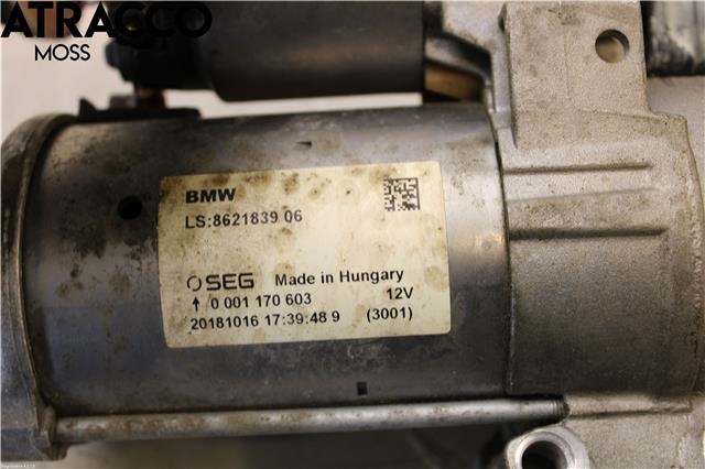 Starter til BMW X3 2017-->> (G01) (G01) (12418621839|)