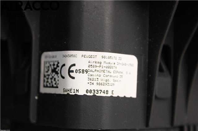 Airbag rattpute til Peugeot Partner 2019-->> (Type III)  (98185172ZD|)