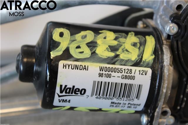 Viskermotor frontrute til Hyundai i20 2015-2020 (Type II)  (98110C8000|)