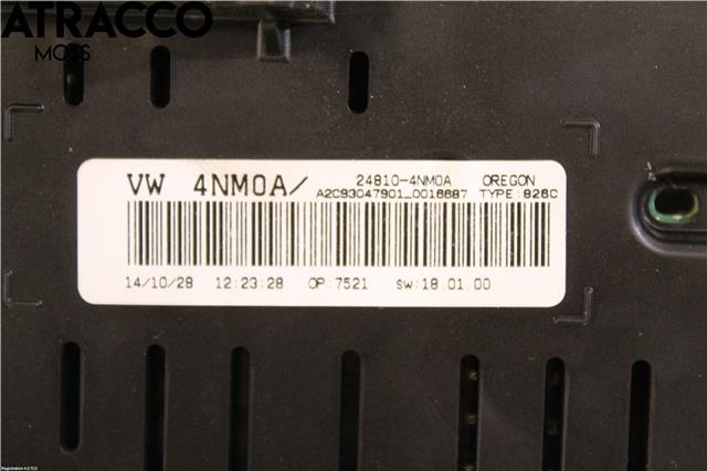 Instrumentpanel til Nissan Leaf 2011-2017 (Type I)  (248104NM1A|)