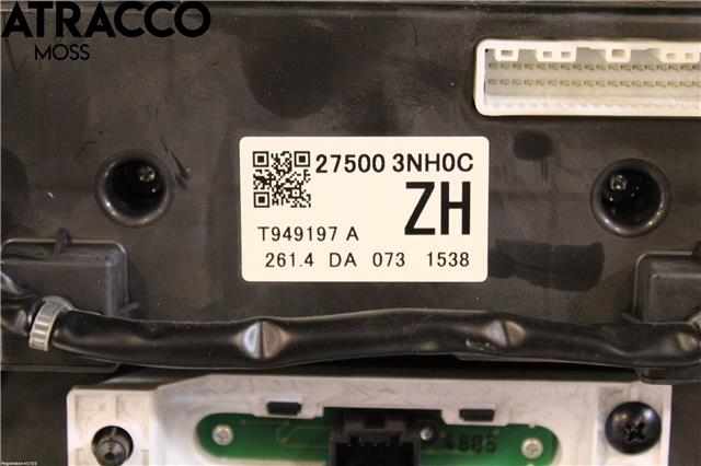 Varmeapparat betjening til Nissan Leaf 2011-2017 (Type I)  (275003NH0C|)