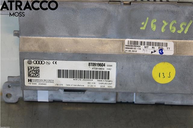 Instrument diverse til Audi A4 2007-2014 (Type IV) (B8) (B8) (8T0057604|)