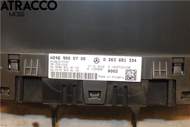 Instrumentpanel til Mercedes B-Klasse 2011-2018 (W246) (W246) (A2469005705|)