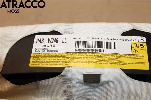 Airbag passasjer til Mercedes B-Klasse 2011-2018 (W246) (W246) (A2468600402|)