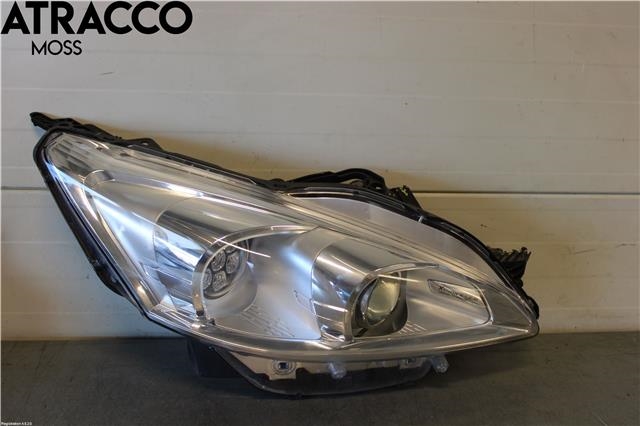 Frontlykt høyre halogen til Peugeot 508, 2011-2014 (Type I, Fase 1)  (9676591480)