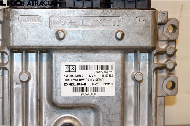 Styreenhet motor til Peugeot 508 2011-2014 (Type I, Fase 1)  (9805240080|)