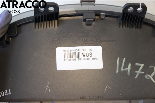Instrumentpanel til Kia Rio 2017-->> Type IV  (94013H8080|)