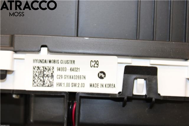 Instrumentpanel til Hyundai Kona 2017-2021 (Type I, Fase 1)  (94003K4021|)