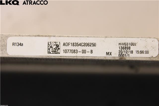 Aircondition radiator til Tesla Model 3 2018-2023 (Fase 1)  (10778300B|)